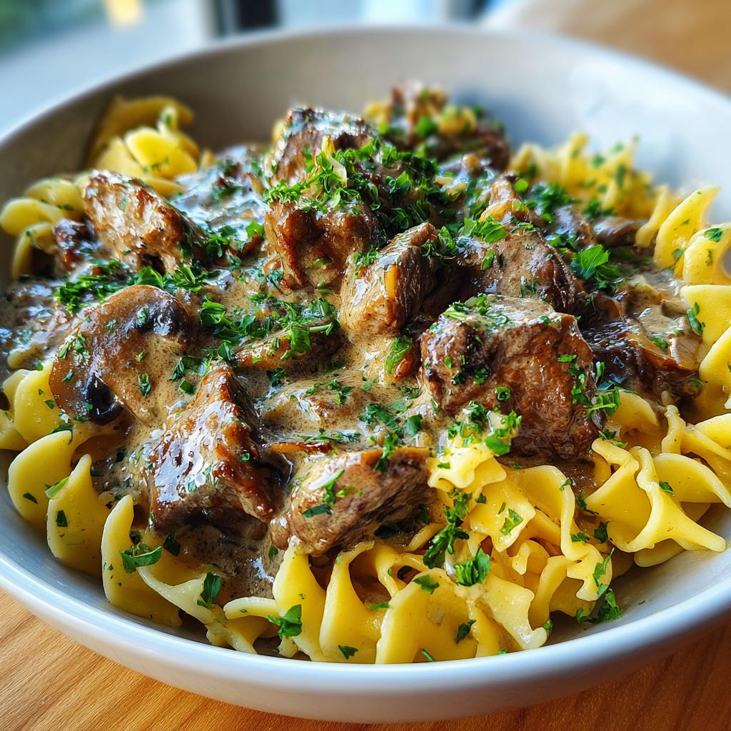Beef Stroganoff - detail 1