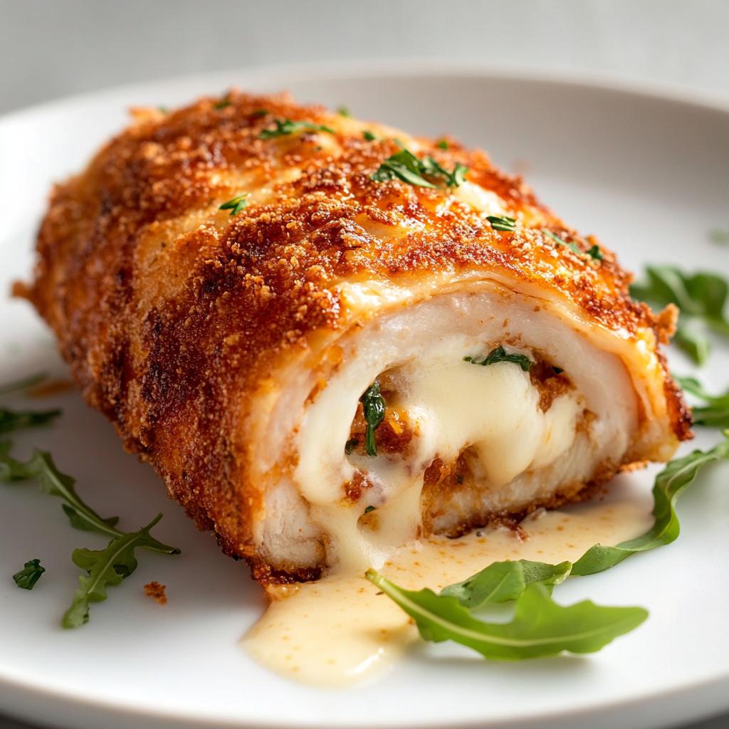 Cheese-Stuffed Chicken Rolls