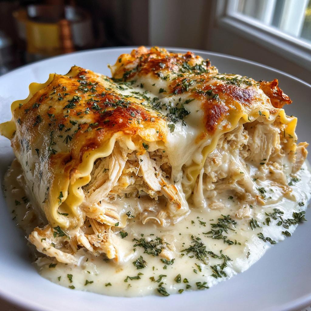 5-Star Cheesy Chicken Alfredo Lasagna Rolls Recipe Perfection
