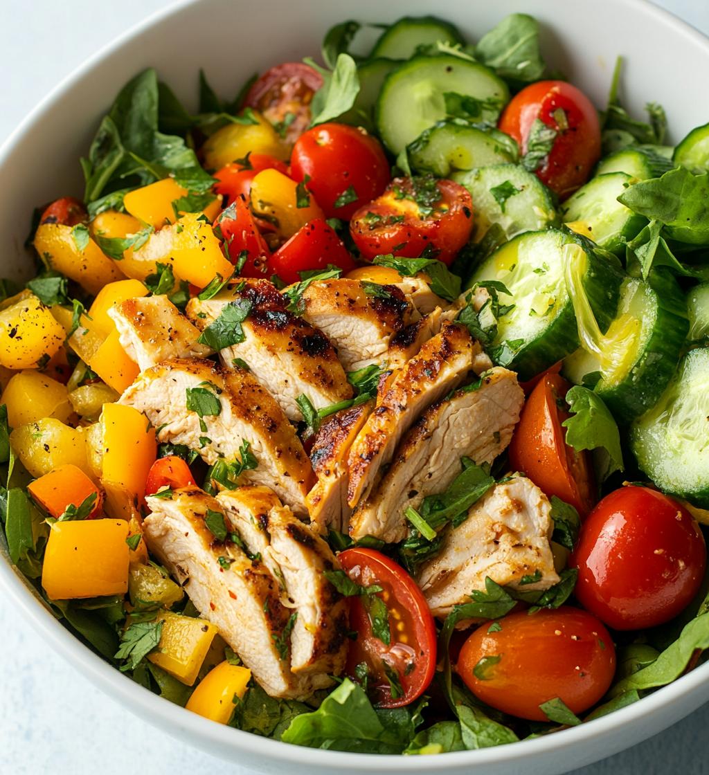 15-Minute Chicken Veggie Salad: A Fresh, Flavorful Lifesaver