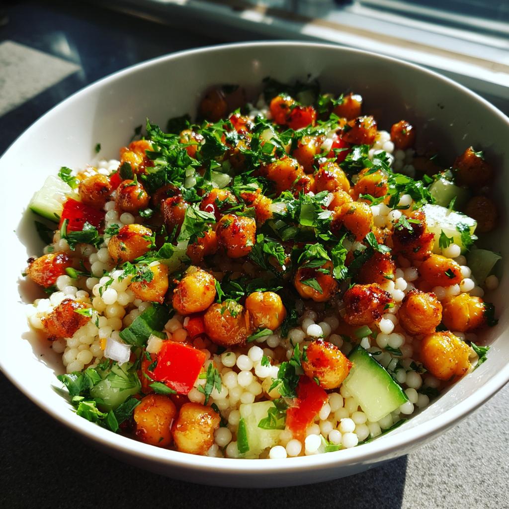 Couscous and Roasted Chickpea Salad - detail 1