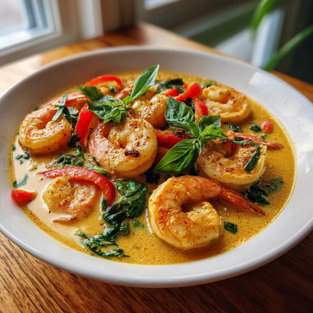Creamy Coconut Curry with ShrimpT - detail 1