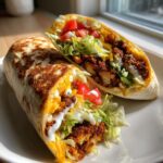 Crispy Chicken and Beef Ranch Wraps