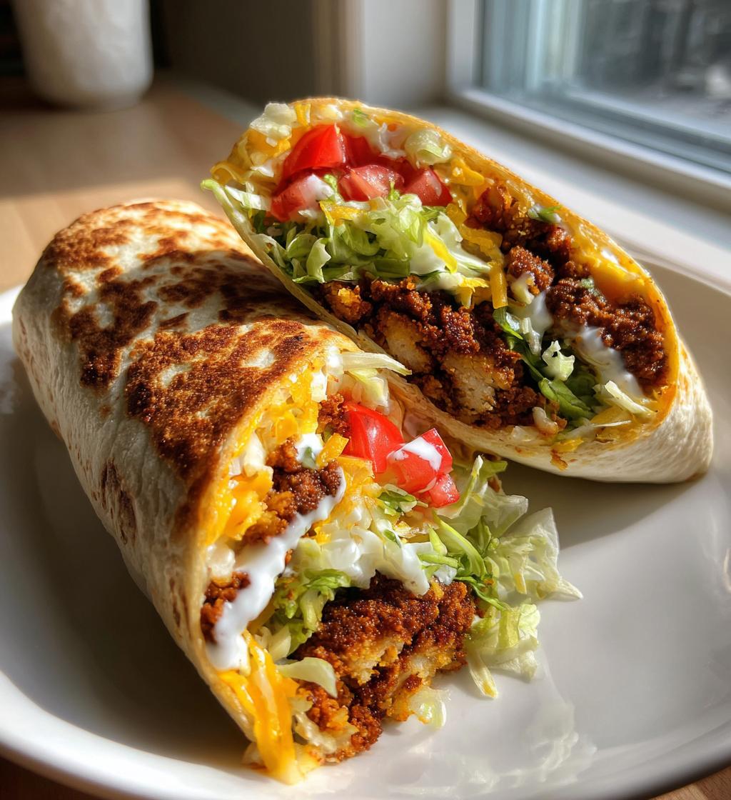 Crispy Chicken and Beef Ranch Wraps