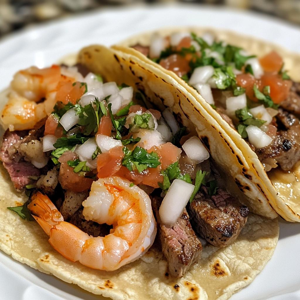 Delicious Shrimp and Steak Tacos Recipe A Perfect Fusion of Flavors for Taco Night - detail 1