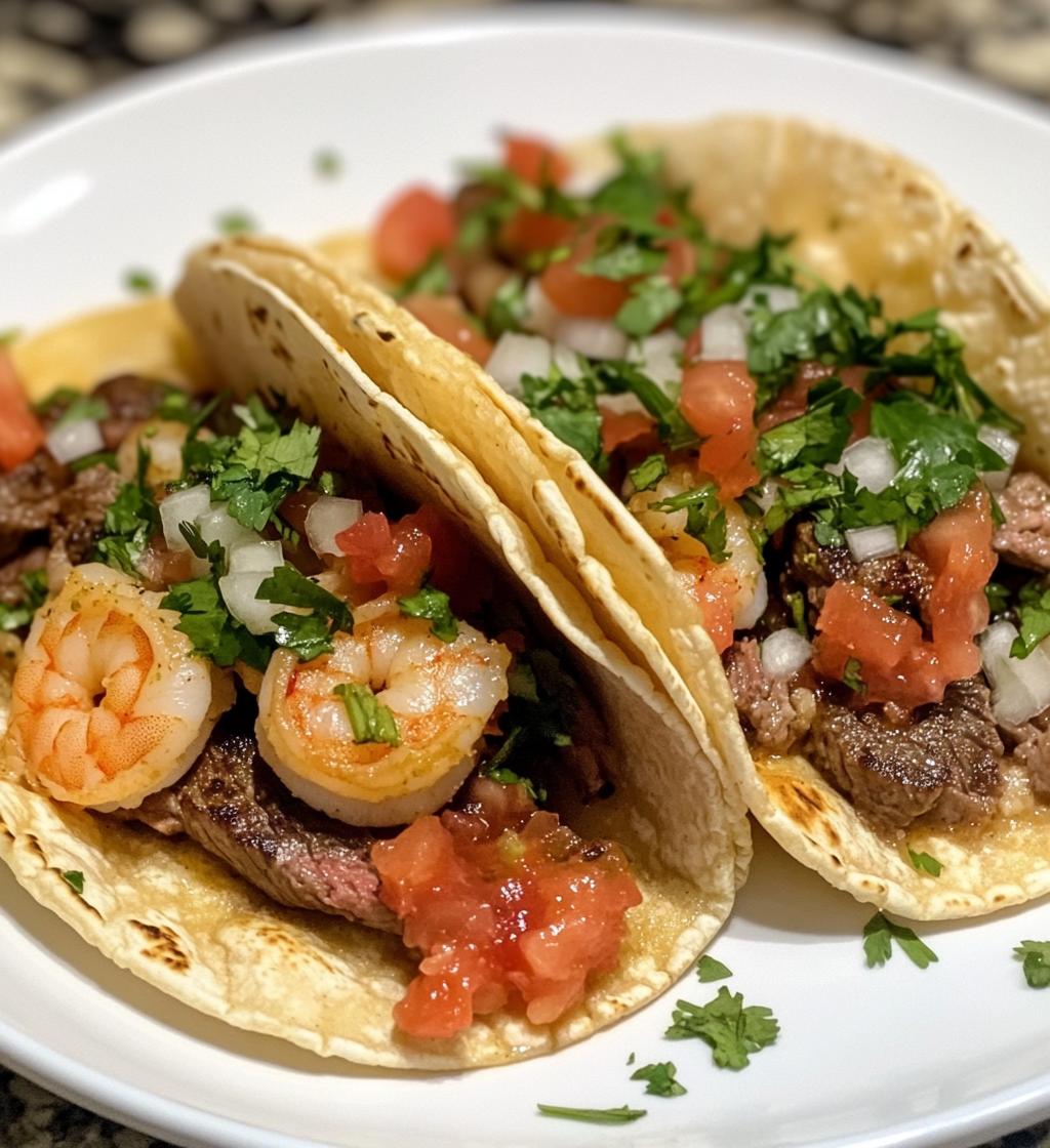 Delicious Shrimp and Steak Tacos Recipe A Perfect Fusion of Flavors for Taco Night