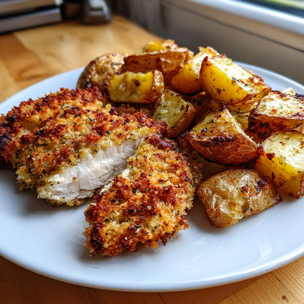 Garlic Parmesan Chicken and Potatoes