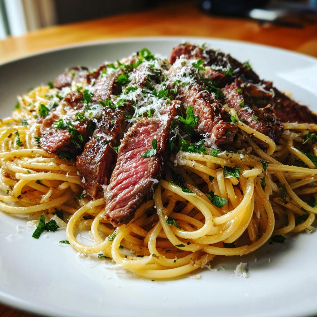 30-Minute Garlic Steak Pasta Recipe Your Family Will Devour