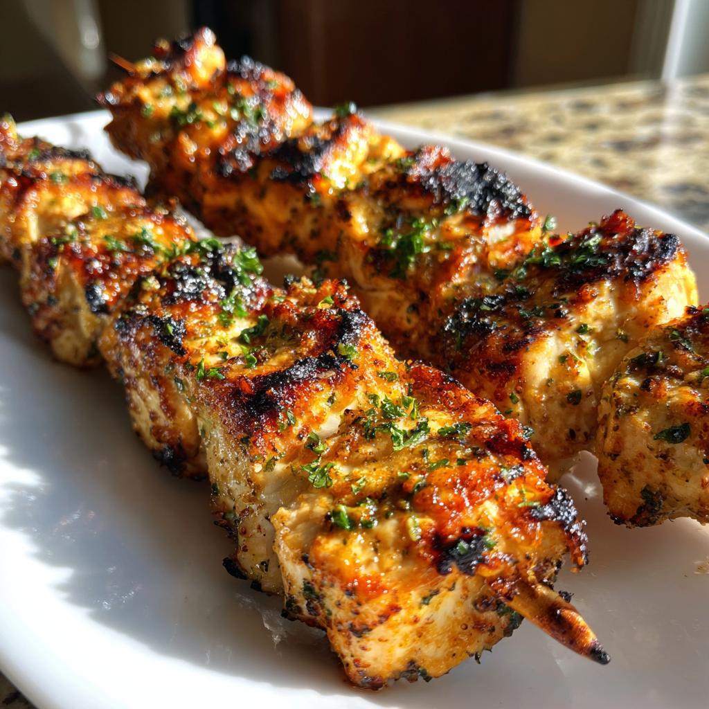 Grilled Ranch Garlic Parmesan Chicken Skewers – 30-Minute Flavor Bomb