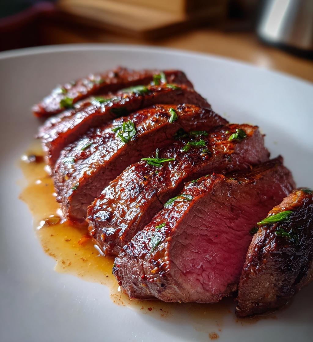 Harissa-marinated beef fillet with lemon sauce - detail 1