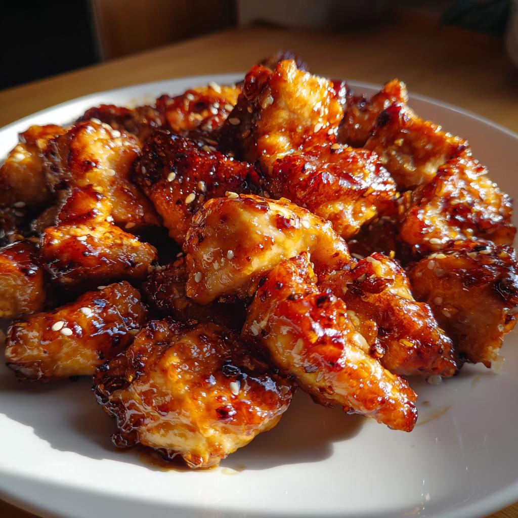 Honey and garlic chicken pieces - detail 1