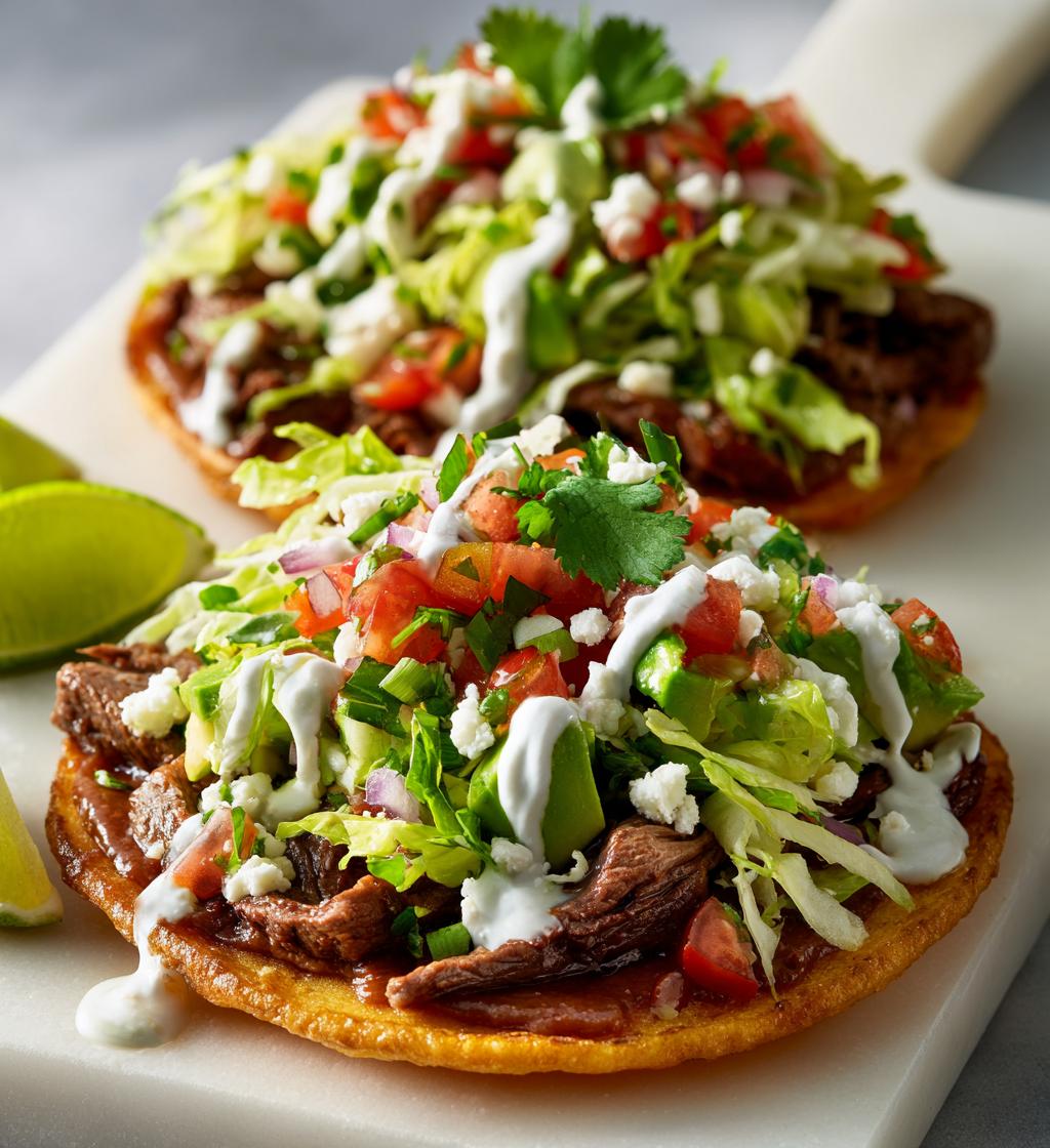 Irresistible Mexican Tostadas de Carne Asada: Quick Dinner Ideas You'll Love! - detail 1