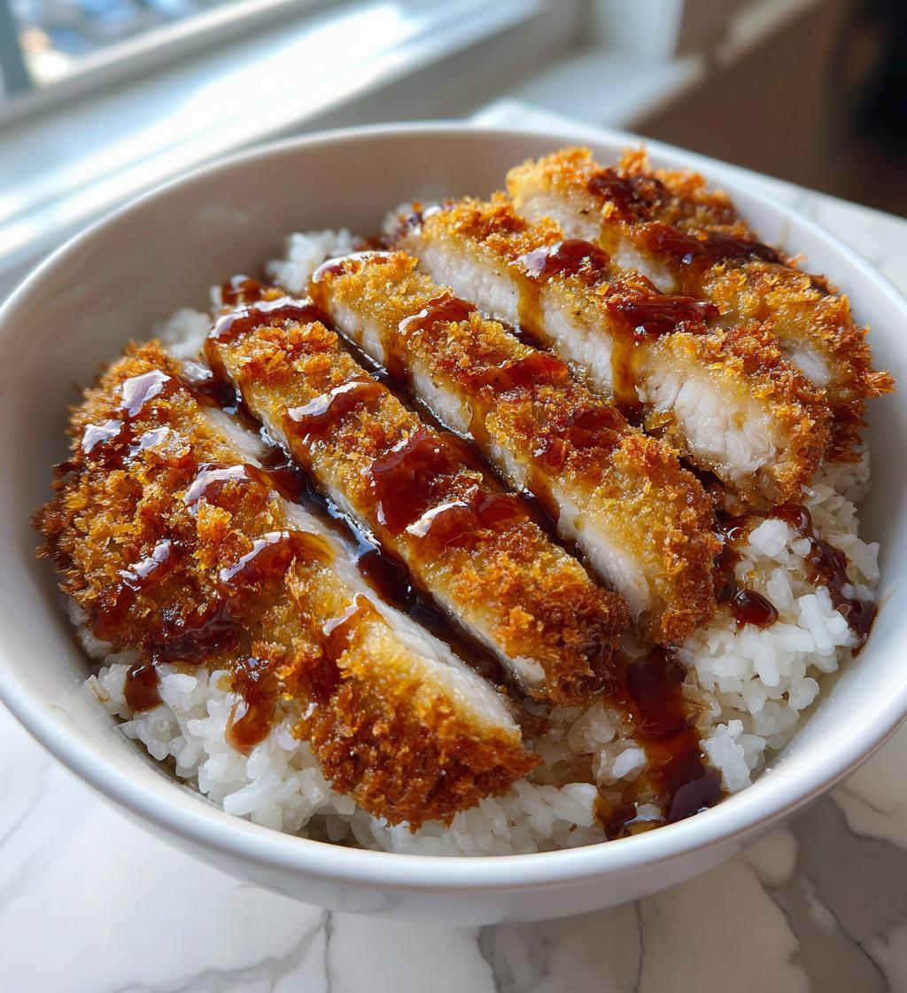 Japanese Katsu Bowls with Tonkatsu Sauce - detail 1