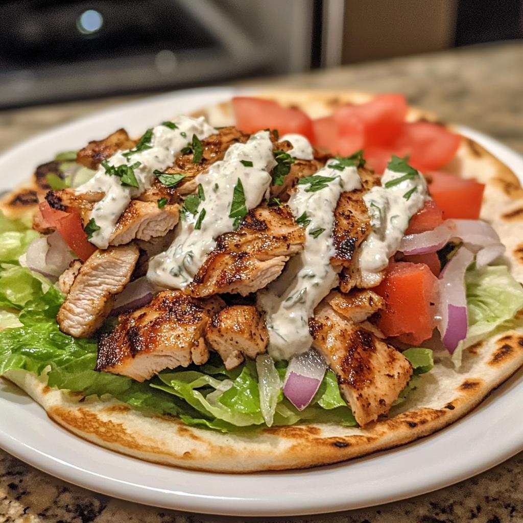 Mediterranean Chicken Gyros with Creamy Feta Tzatziki