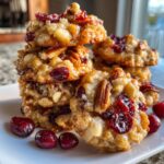 No-Bake Cranberry Pecan Praline Cookies