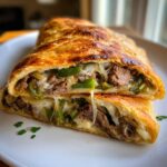 Philly Cheesesteak Stromboli