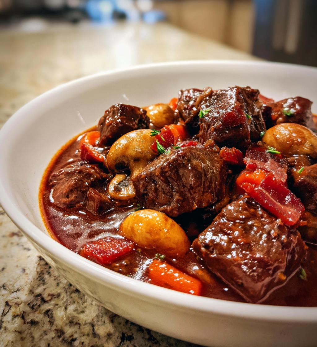 Slow Cooker Beef Bourguignon - detail 1