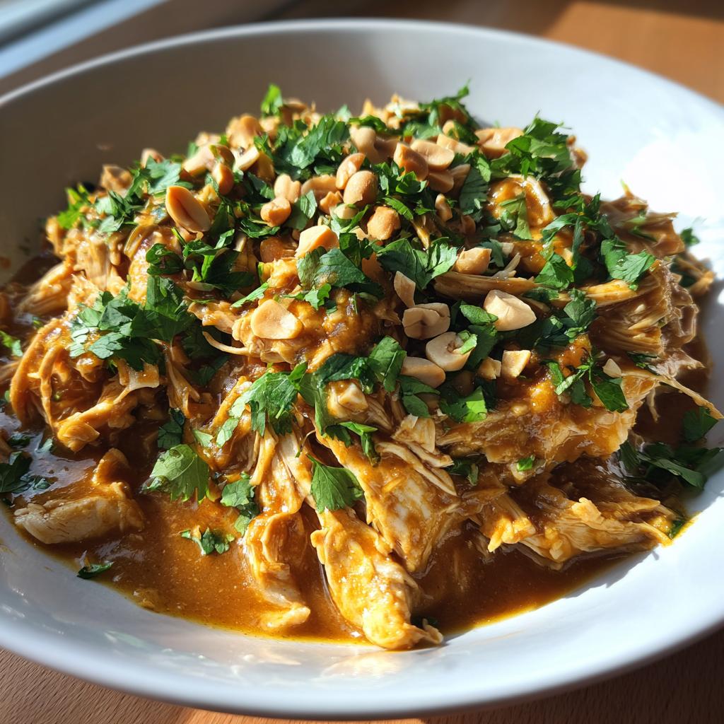 Slow Cooker Peanut Chicken + 8 Perfect Pairings for Dinner