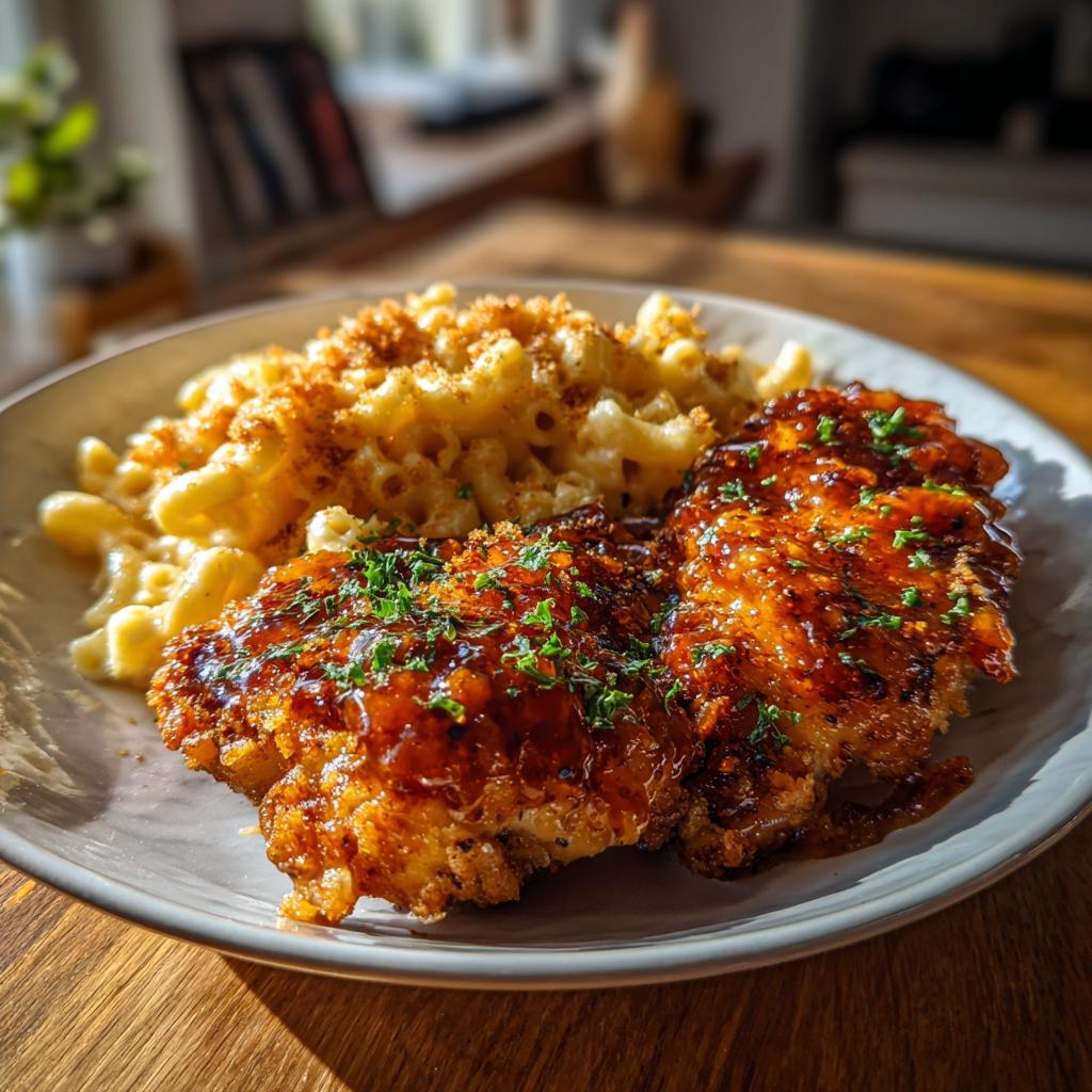 Spicy Honey Chicken with Mac and Cheese - detail 1