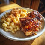 Spicy Honey Chicken with Mac and Cheese