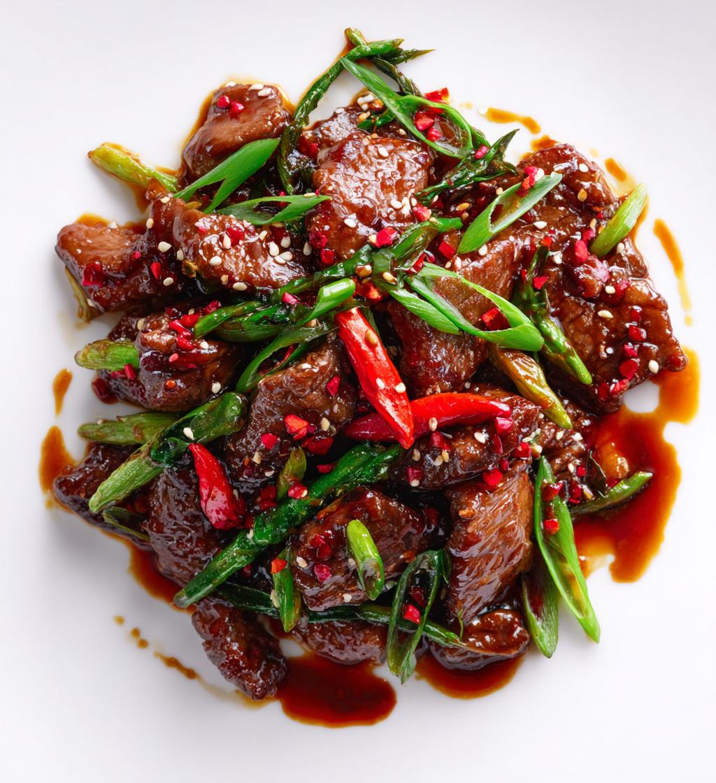 Spicy Mongolian Beef - detail 1