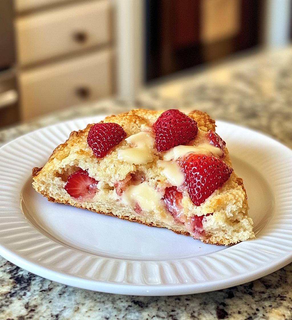 Strawberry Scones - detail 1