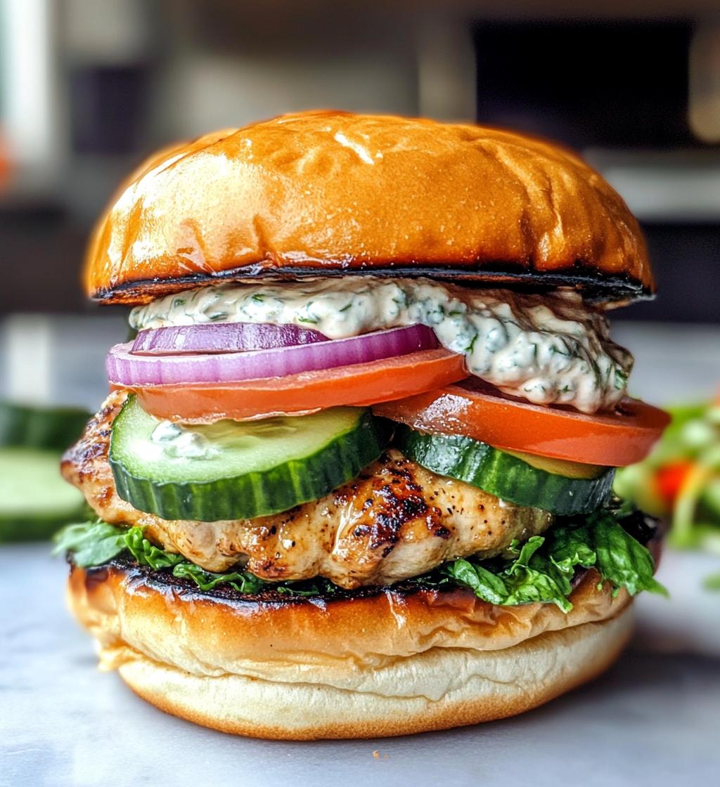 The Best Greek Chicken Burgers – A Mediterranean Twist on a Classic - detail 1