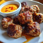 The Best Korean BBQ Meatballs with Spicy Mayo Dip