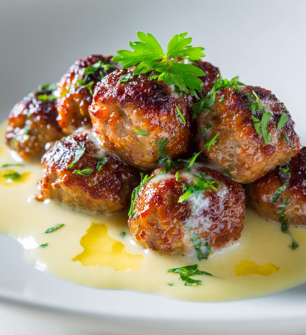 The Softest and Juiciest Greek Meatballs in Lemon Sauce