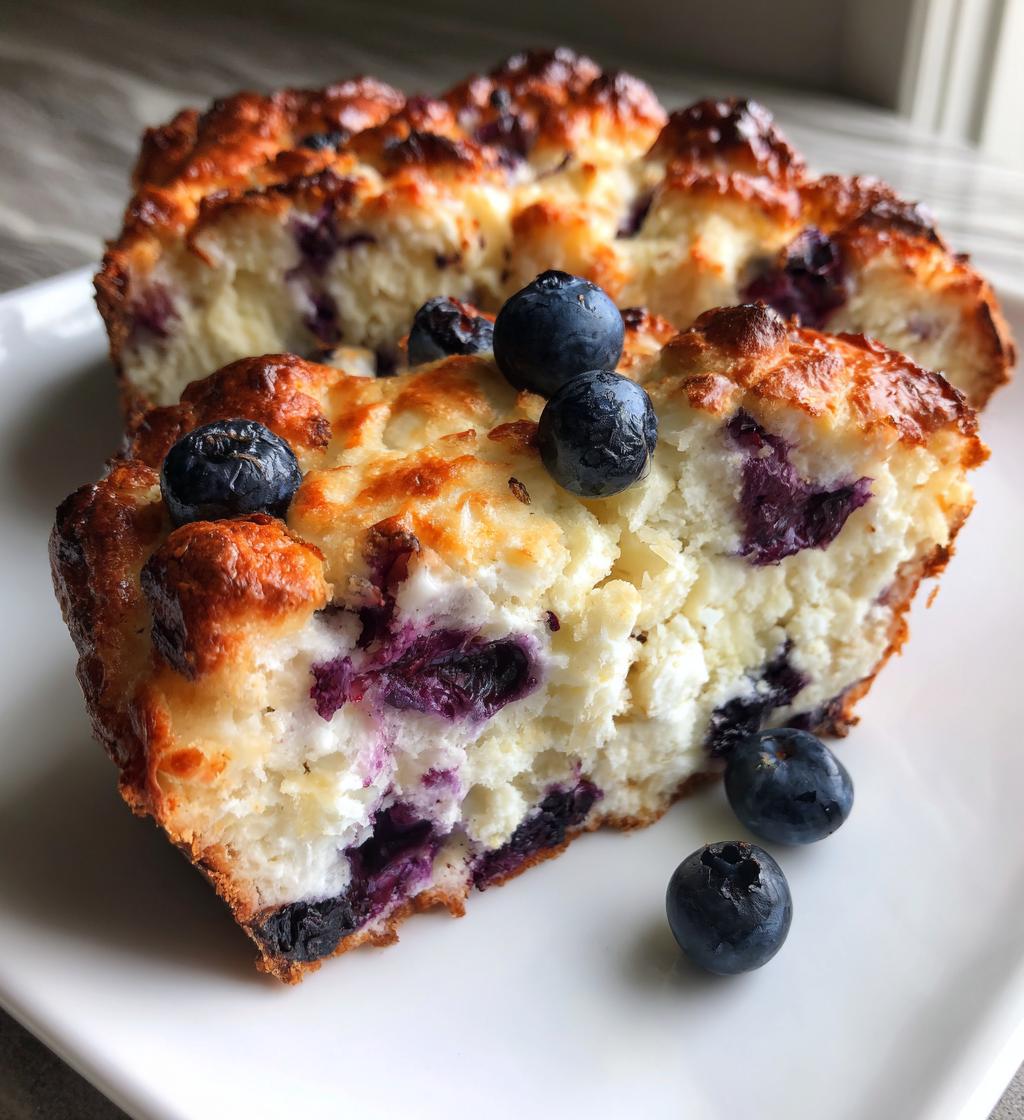 This Cottage Cheese Blueberry Cloud Bread - detail 1