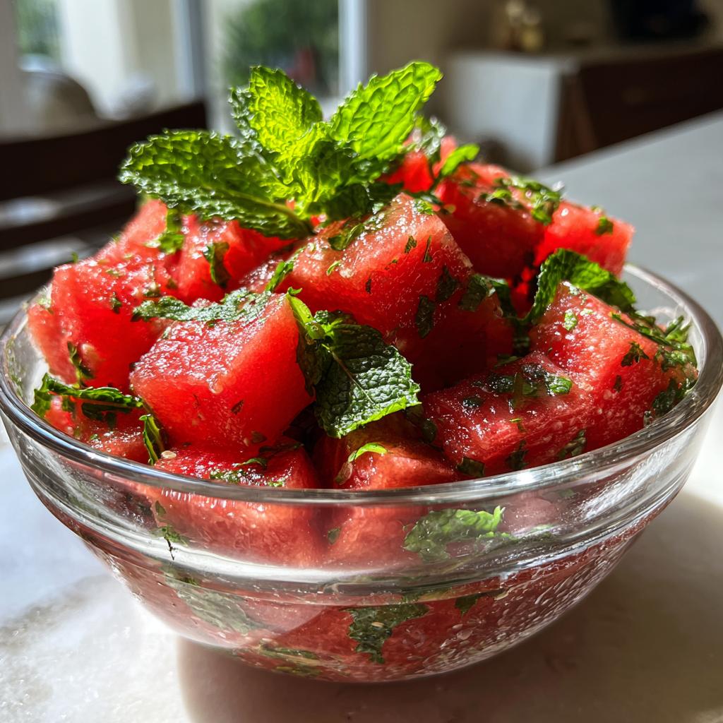 Watermelon Mint Salad - detail 1