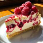 Weiße Schokoladen-Himbeer-Cheesecake