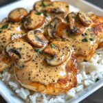 30-Minute Creamy Mushroom Chicken Over Rice - So Good