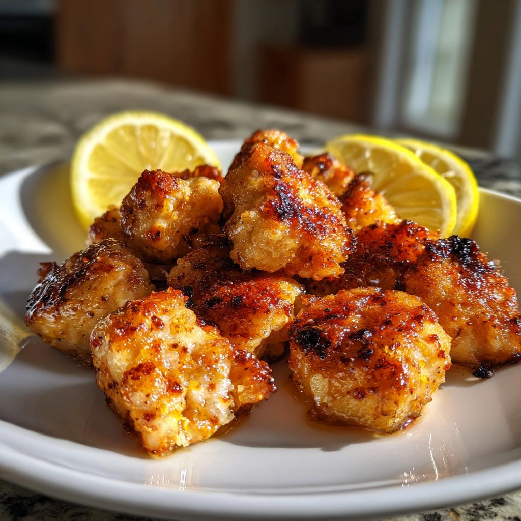 Air Fryer Lemon Chicken Bites