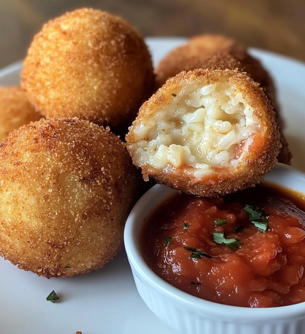 Arancini (Rice Balls) with Marinara Sauce - detail 1