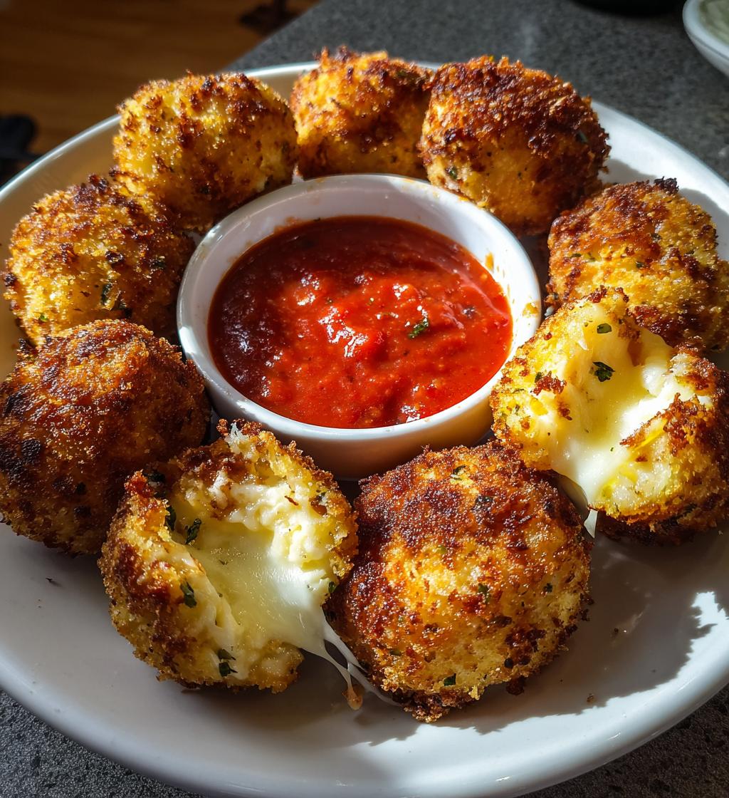 Arancini (Rice Balls) with Marinara Sauce - detail 1