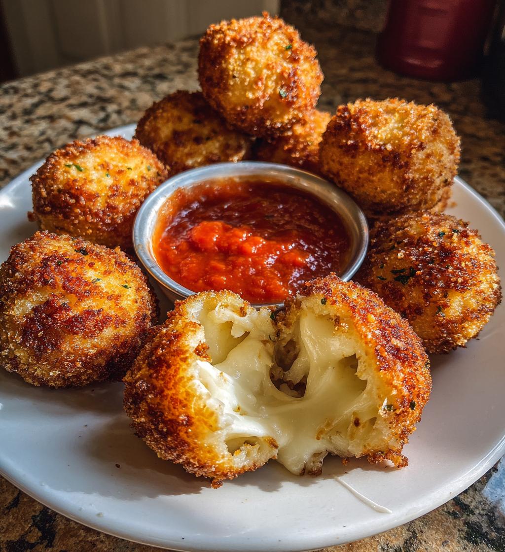 Arancini (Rice Balls) with Marinara Sauce