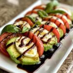 Avocado Caprese Salad with Balsamic Glaze
