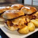 BBQ Chicken Sliders with Cheesy Potato Bites