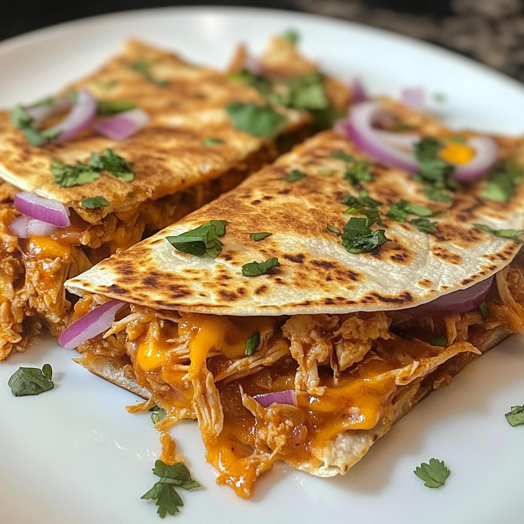 BBQ Pulled Chicken Quesadillas