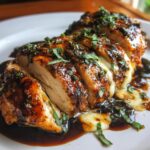 Balsamic Baked Chicken Breast with Mozzarella Cheese