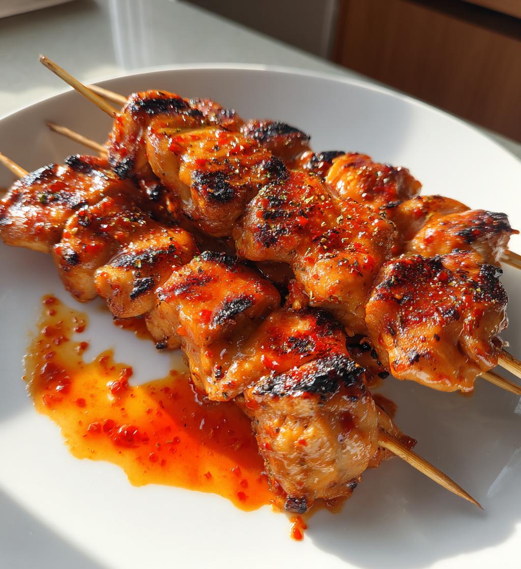 Bang Bang Chicken Skewers