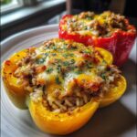 Beef and Cheese Stuffed Peppers