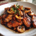 Black Pepper Chicken with Mushrooms