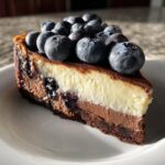 Blueberry Brownie Cheesecake