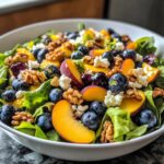 Blueberry Peach Feta Salad
