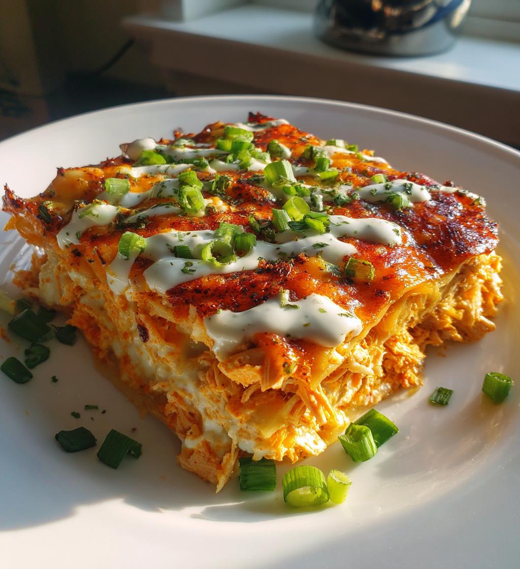 Buffalo Chicken Lasagna with a Ranch Twist - detail 1