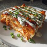 Buffalo Chicken Lasagna with a Ranch Twist