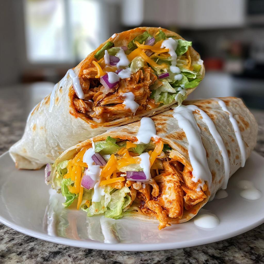 Buffalo Chicken Wraps with Ranch Sauce - detail 1