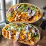 Buffalo Chicken Wraps with Ranch Sauce